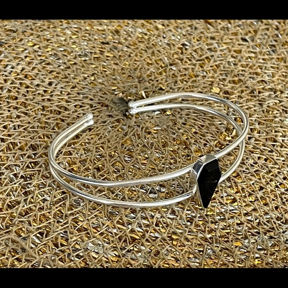 🌟 Black Onyx Sterling Silver Bracelet - Picture 3 of 9